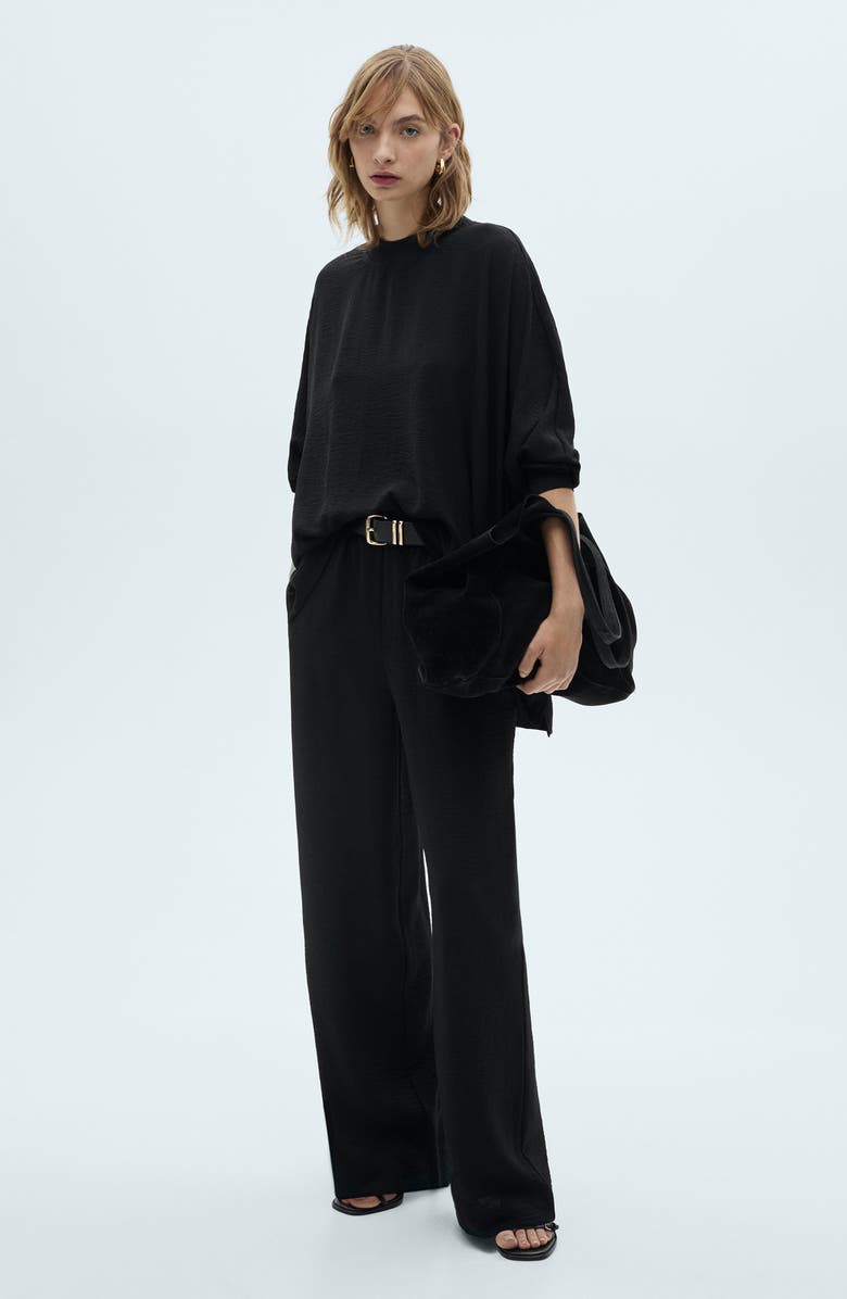 MANGO Oversize Longline Sweatshirt, Alternate, color, 