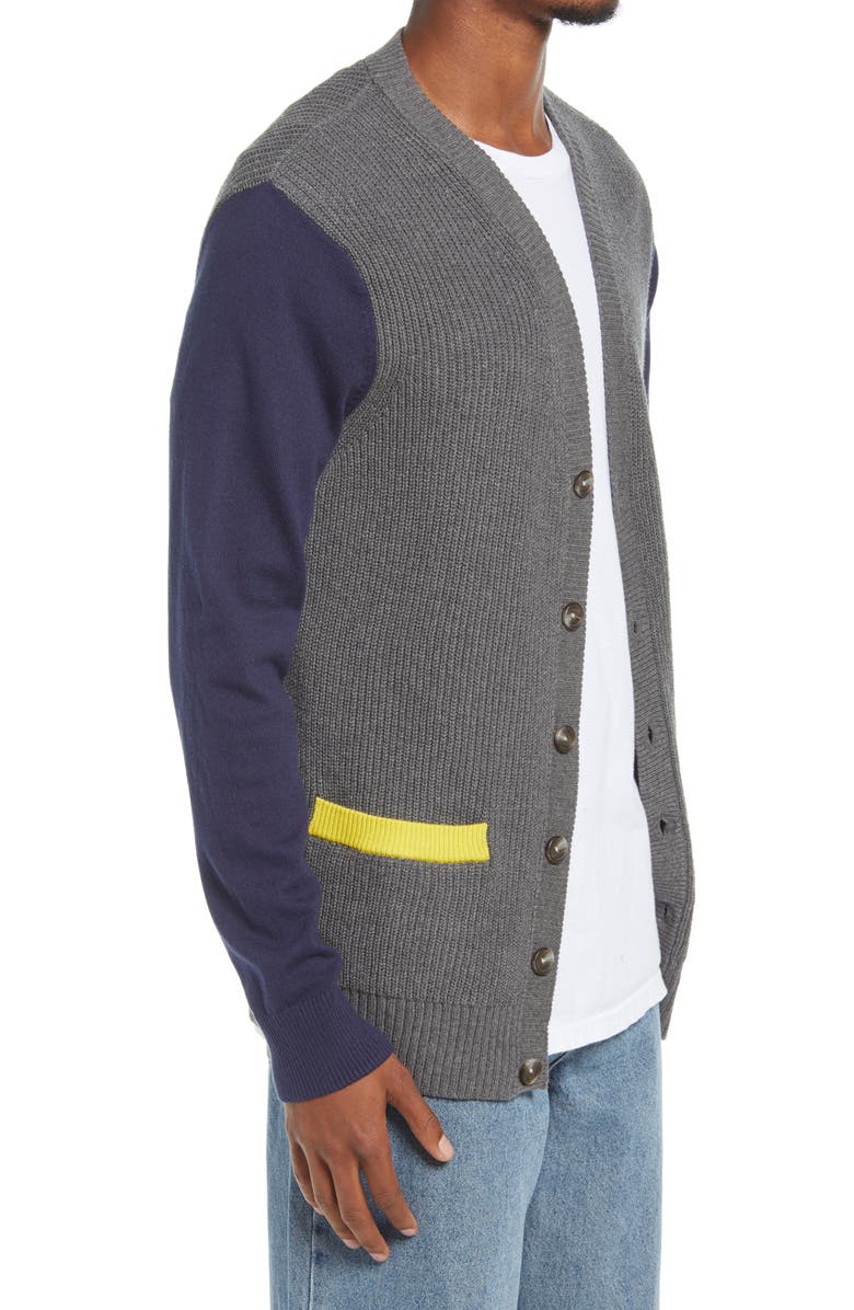 BP. Colorblock Varsity Cardigan, Alternate, color,
