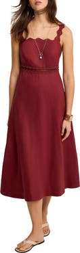 MINT VELVET Linen Midi Dress