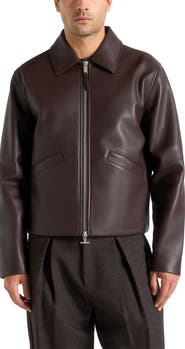 Manière De Voir Yves Minimal Leather Jacket