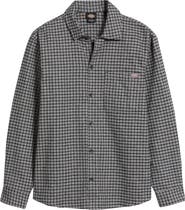 Dickies Hendersonville Classic Fit Check Brushed Cotton Button-Up Shirt