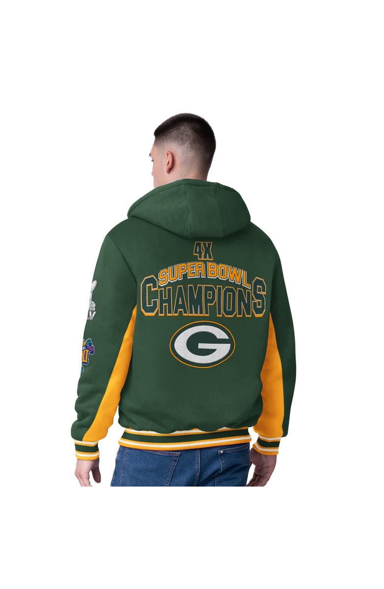 G-III Extreme Men's G-III Extreme Green Green Bay Packers No Huddle Commemorative Full-Zip Hoodie Jacket, Alternate, color, Green