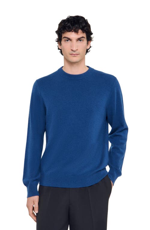 Sandro Cashmere Sweater In Blue