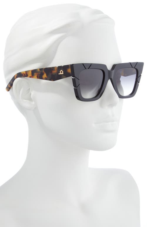 Pared 48mm Gradient Cat Eye Sunglasses In Black