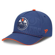 FANATICS Men's Fanatics Blue Edmonton Oilers On Stage Podium A-Frame Adjustable Hat