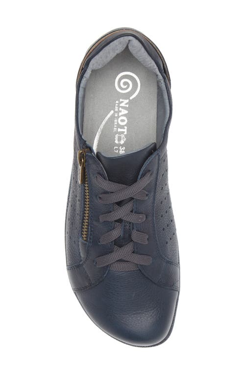 Naot Moko Zip Sneaker In Soft Ink/bark Nubuck
