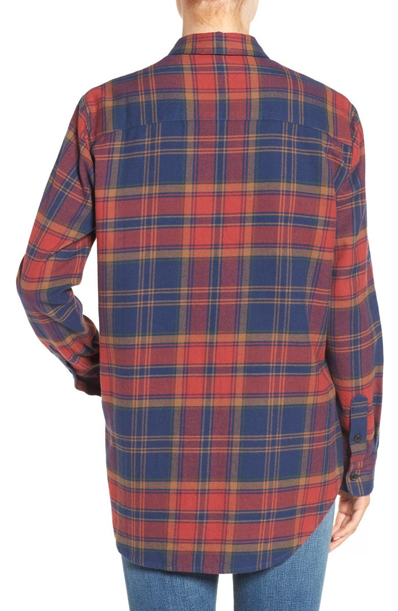 Madewell Ex-Boyfriend Shrunken Flannel Boyfriend Shirt, Alternate, color,
