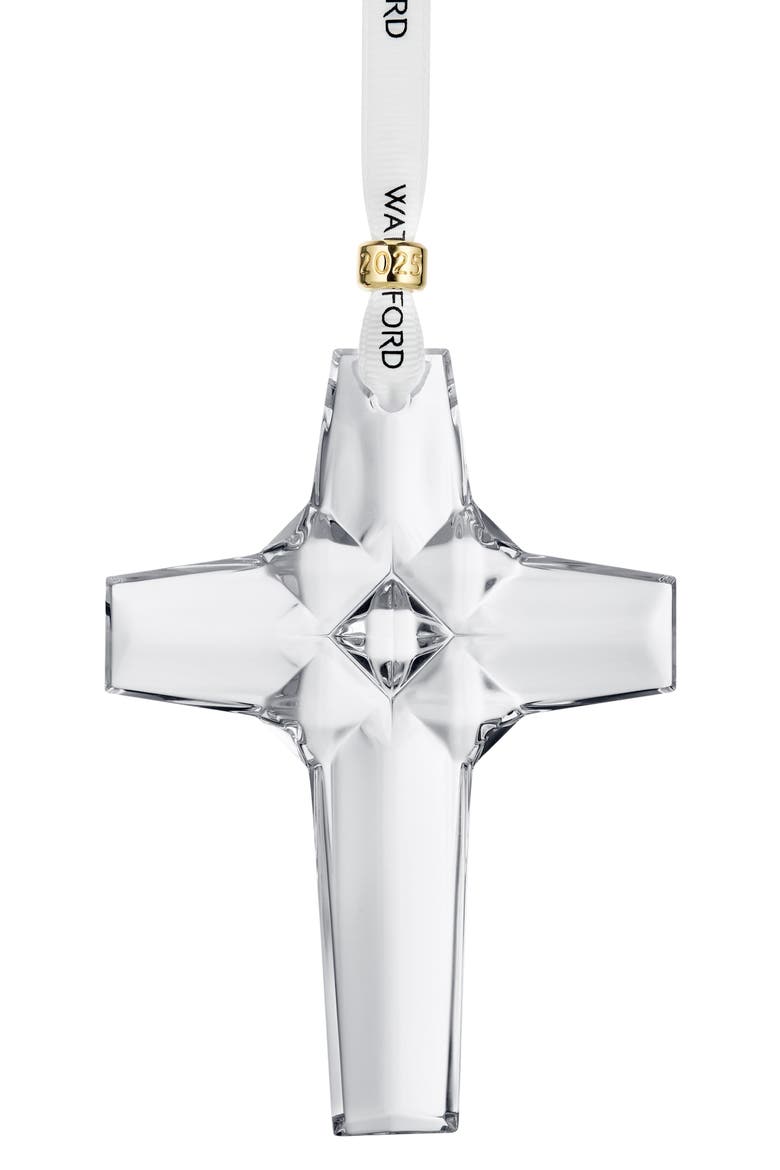 2025 Annual Cross Crystal Ornament, Main, color, NO COLOR