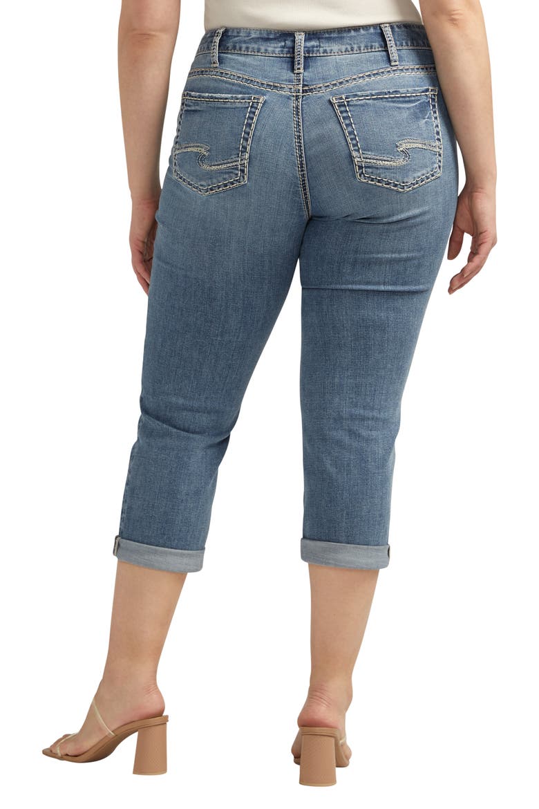 Suki Mid Rise Capri Jeans, Alternate, color, INDIGO