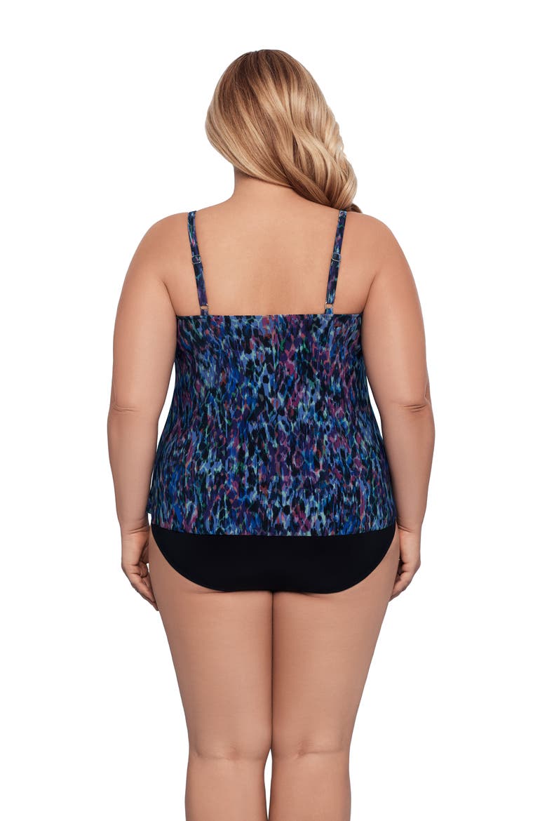 Ronnie 2 Tier Ruffle Tankini Swimsuit Top, Alternate, color, Mystic Skin