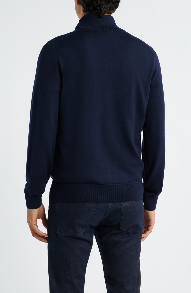 BOSS Illarione Mixed Media Jacket, Alternate, color, Dark Blue