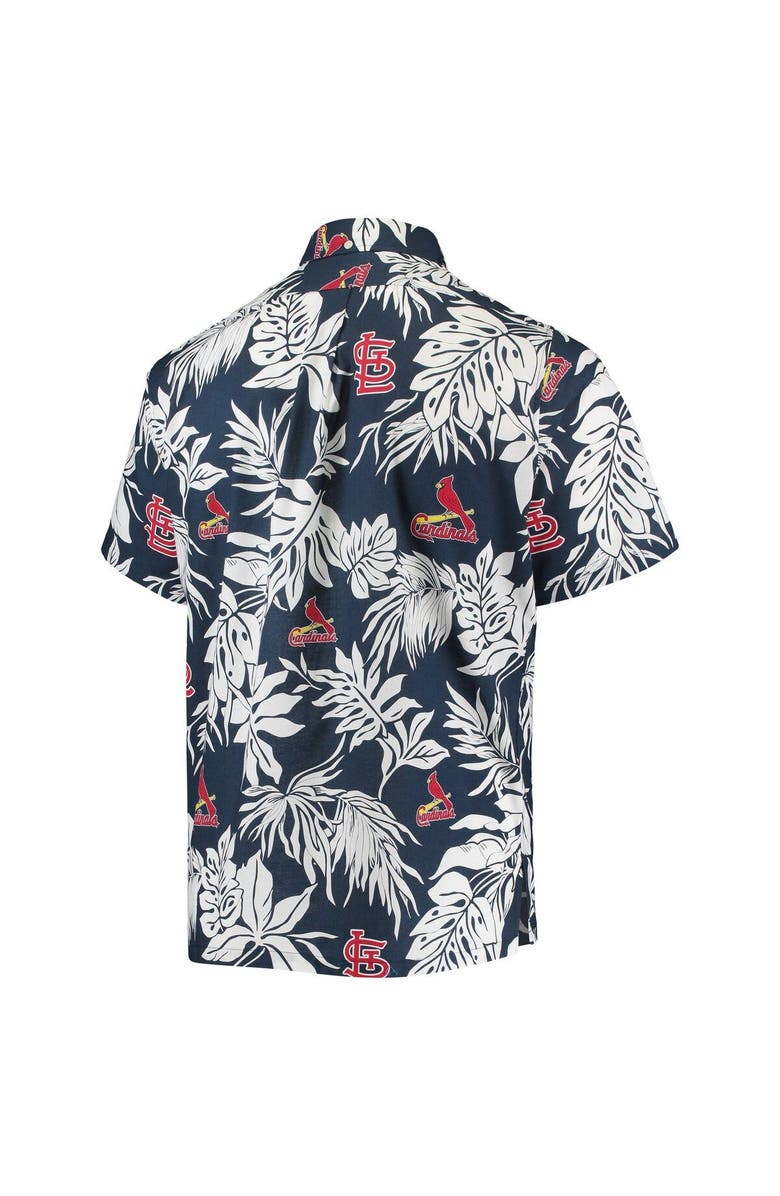Reyn Spooner Men's Reyn Spooner Navy St. Louis Cardinals Aloha Button-Up Shirt, Alternate, color, Navy