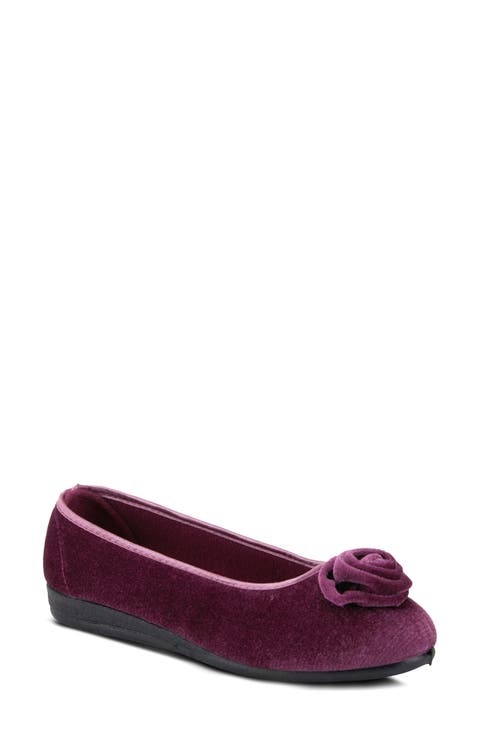 Roseloud Velvet Slipper (Women)
