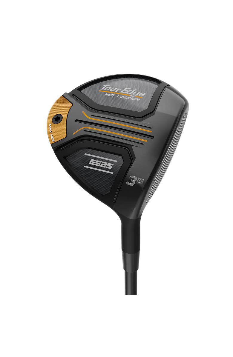 Tour Edge Hot Launch E525 Mens Right Hand Fairway Woods - 4 / Mamiya Helium B / Stiff, Main, color, Black