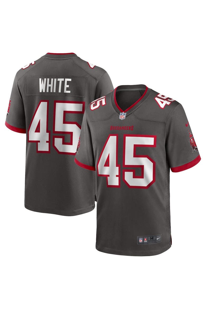 Men's Nike Devin White Pewter Tampa Bay Buccaneers Game Jersey, Main, color, PEWTER