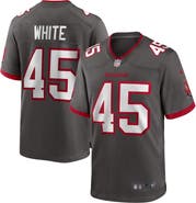 Nike Men's Nike Devin White Pewter Tampa Bay Buccaneers Game Jersey