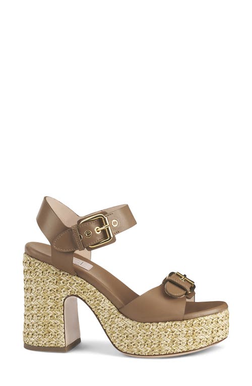 Agl Attilio Giusti Leombruni Agl Sista Ankle Strap Platform Sandal In Cocoa-ghibli
