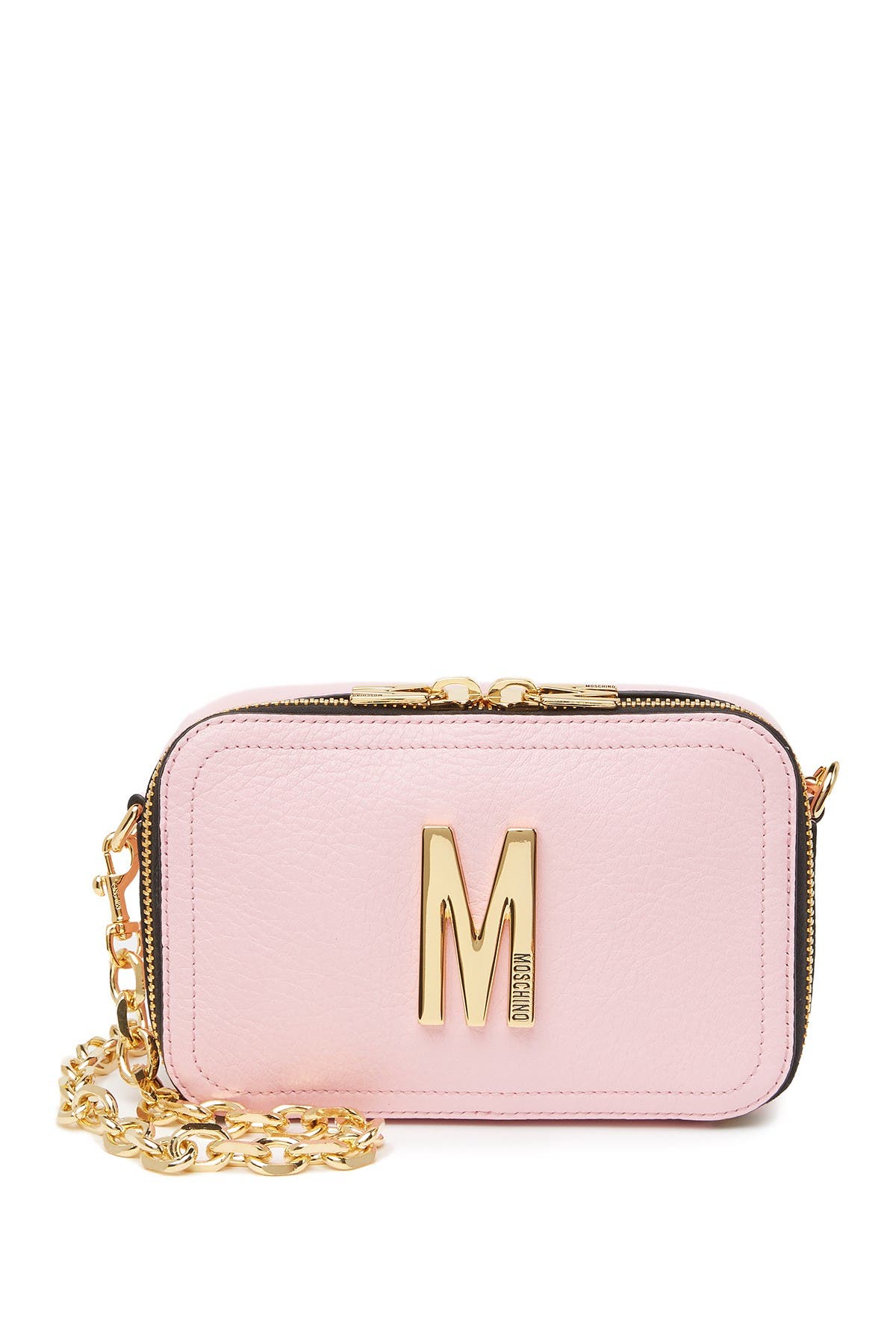 Moschino Convertible Leather Belt Bag, Alternate, color, 