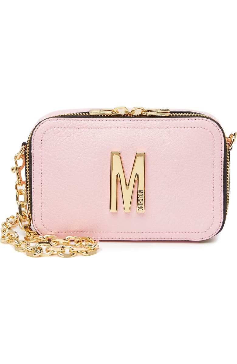 Moschino Convertible Leather Belt Bag, Alternate, color,