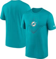 Nike Men's Nike Aqua Miami Dolphins Primetime Legend Icon Performance T-Shirt