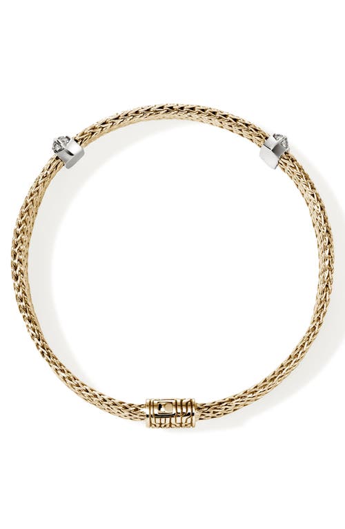John Hardy Icon Link Diamond Station Bracelet In Gold