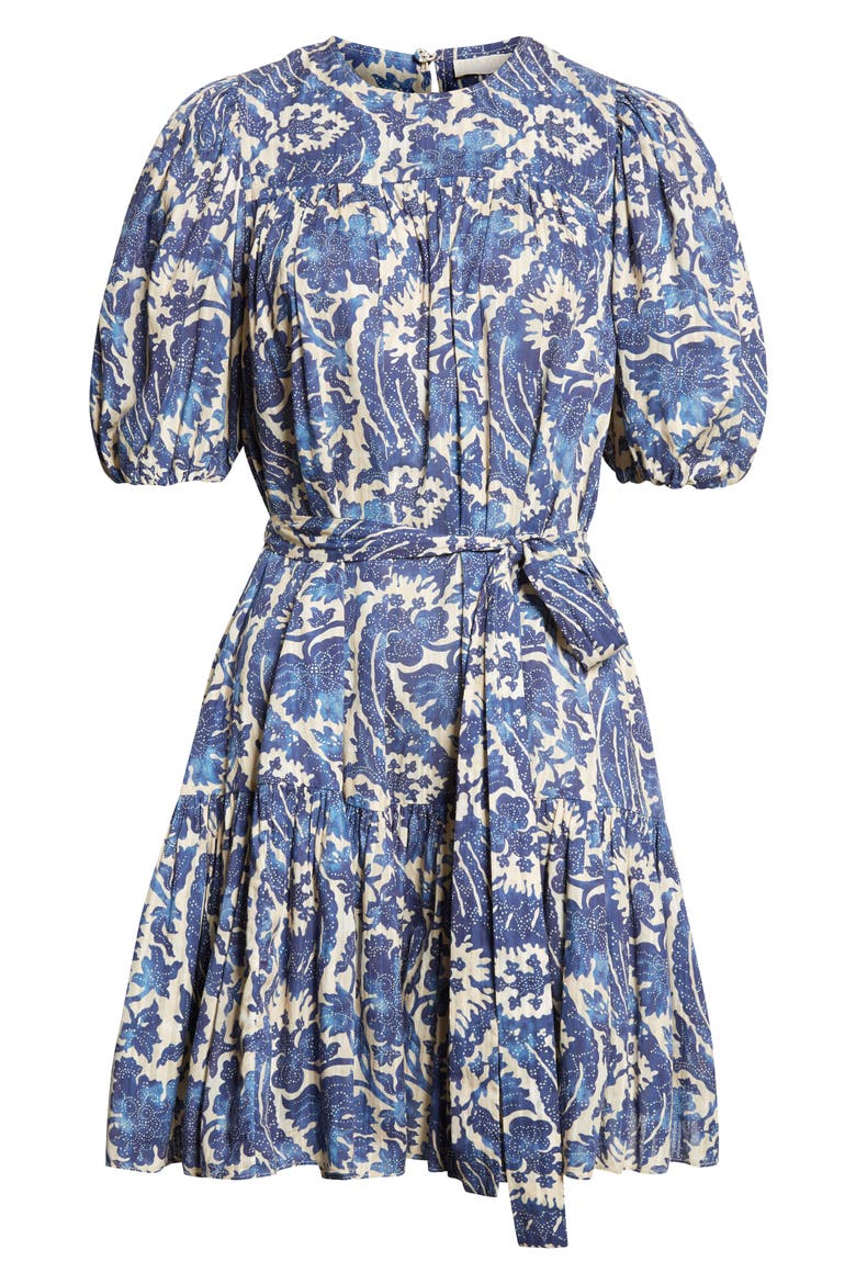 Rosalie Puff Sleeve Minidress, Alternate, color, OCEAN