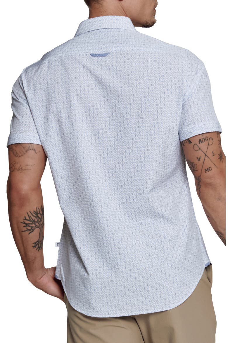 Damon Short Sleeve Button-Up Shirt, Alternate, color, WHITE