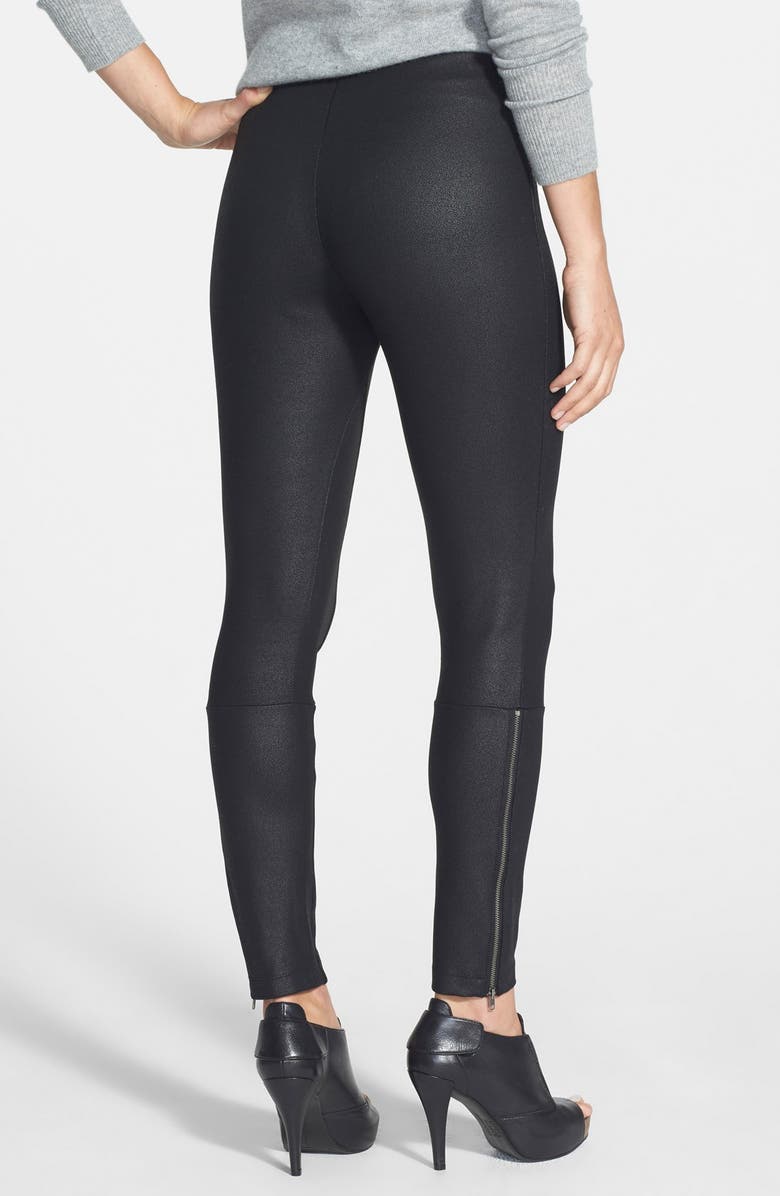 Lysse ́ 'Simone' Coated Ponte Knit Control Top Leggings, Main, color,