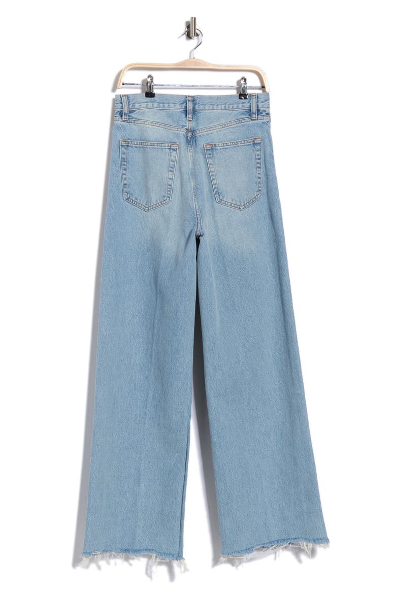The Collegiate High Rise Raw Edge Jeans, Alternate, color, BRINE NEW FRAY