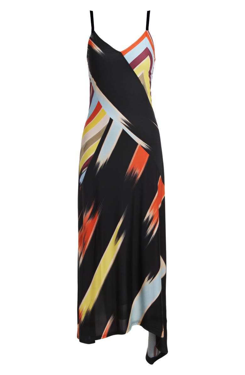 Diane von Furstenberg Skye Stripe Asymmetric Dress, Alternate, color, Dorian Stripe Multi