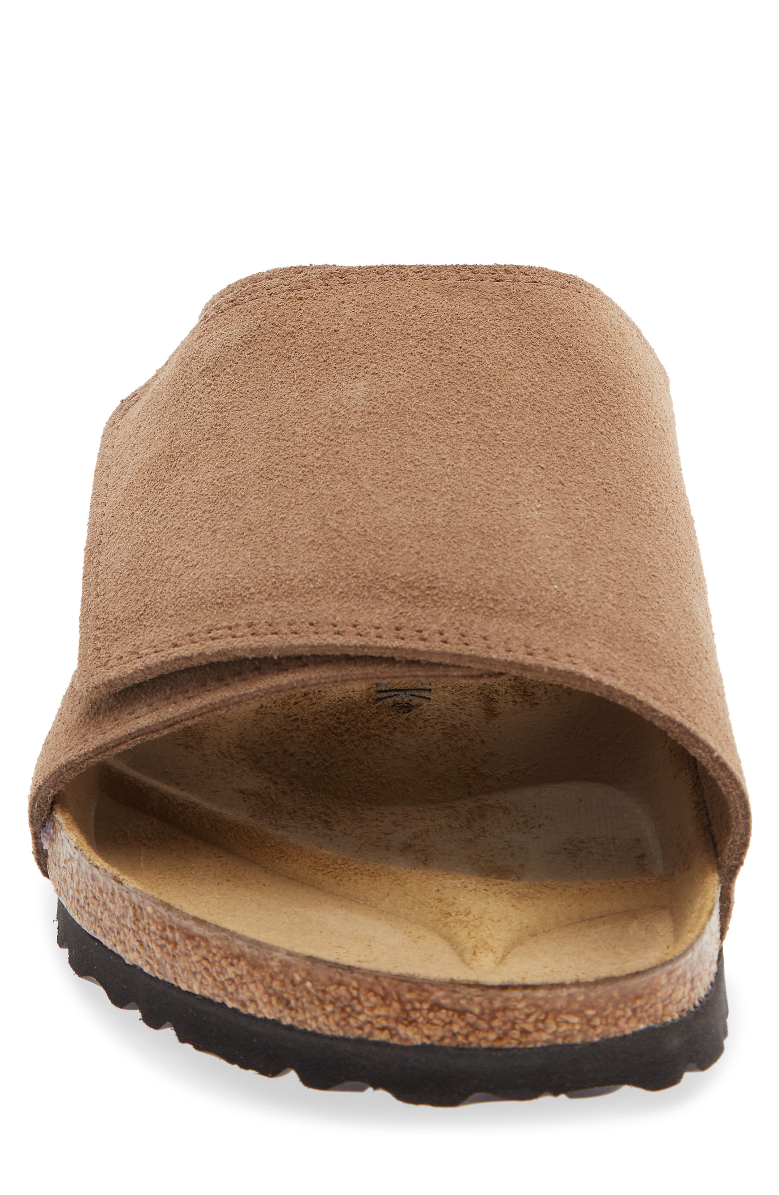 Birkenstock Solana Slide Sandal, Alternate, color, Dark Tea
