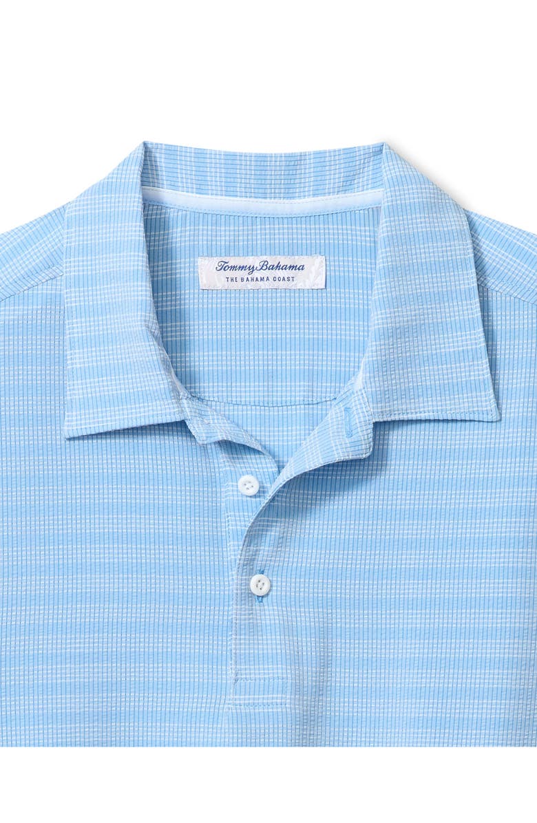 Tommy Bahama Bahama Coast Scala Stripe Polo, Alternate, color, Steel Blue