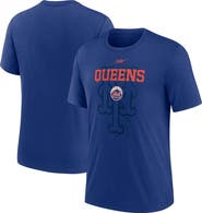 Nike Men's Nike  Royal New York Mets Rewind Retro Tri-Blend T-Shirt