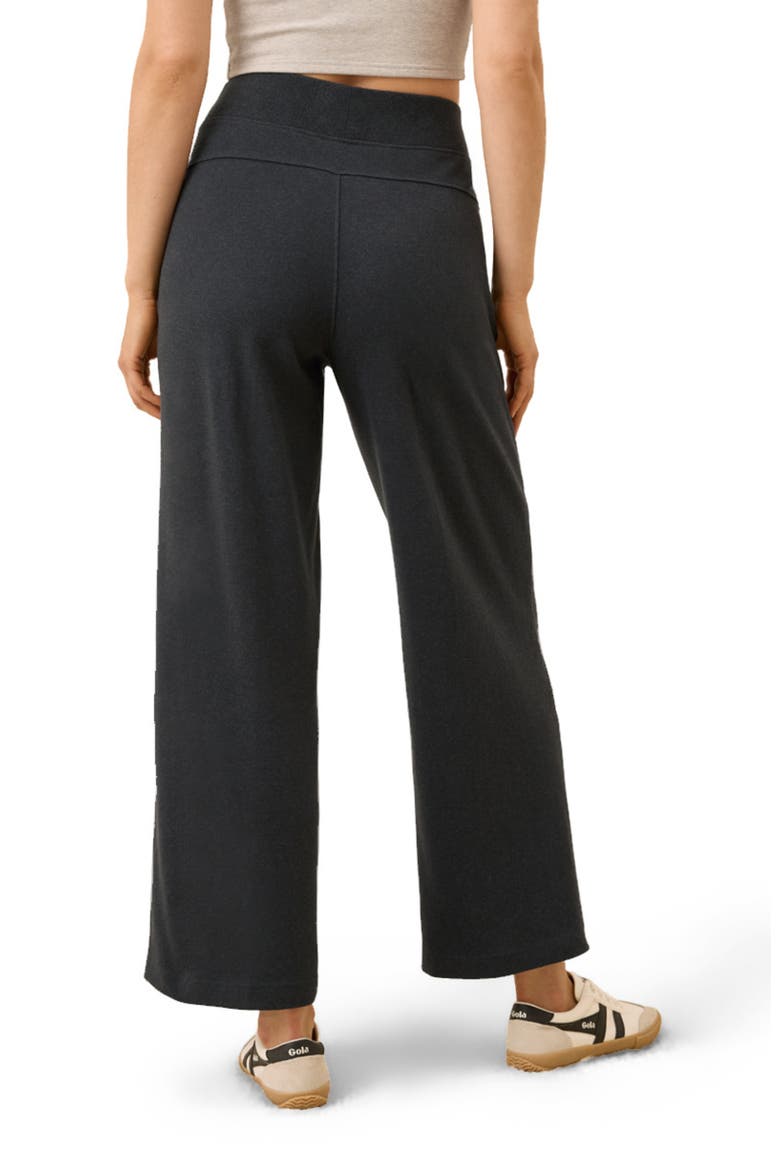 Organic Cotton Airplane Pintuck Wide Leg Pant, Alternate, color, Charcoal Heather