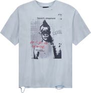 Rolling Loud Feeling Blue Oversize Cotton Blend Graphic T-Shirt