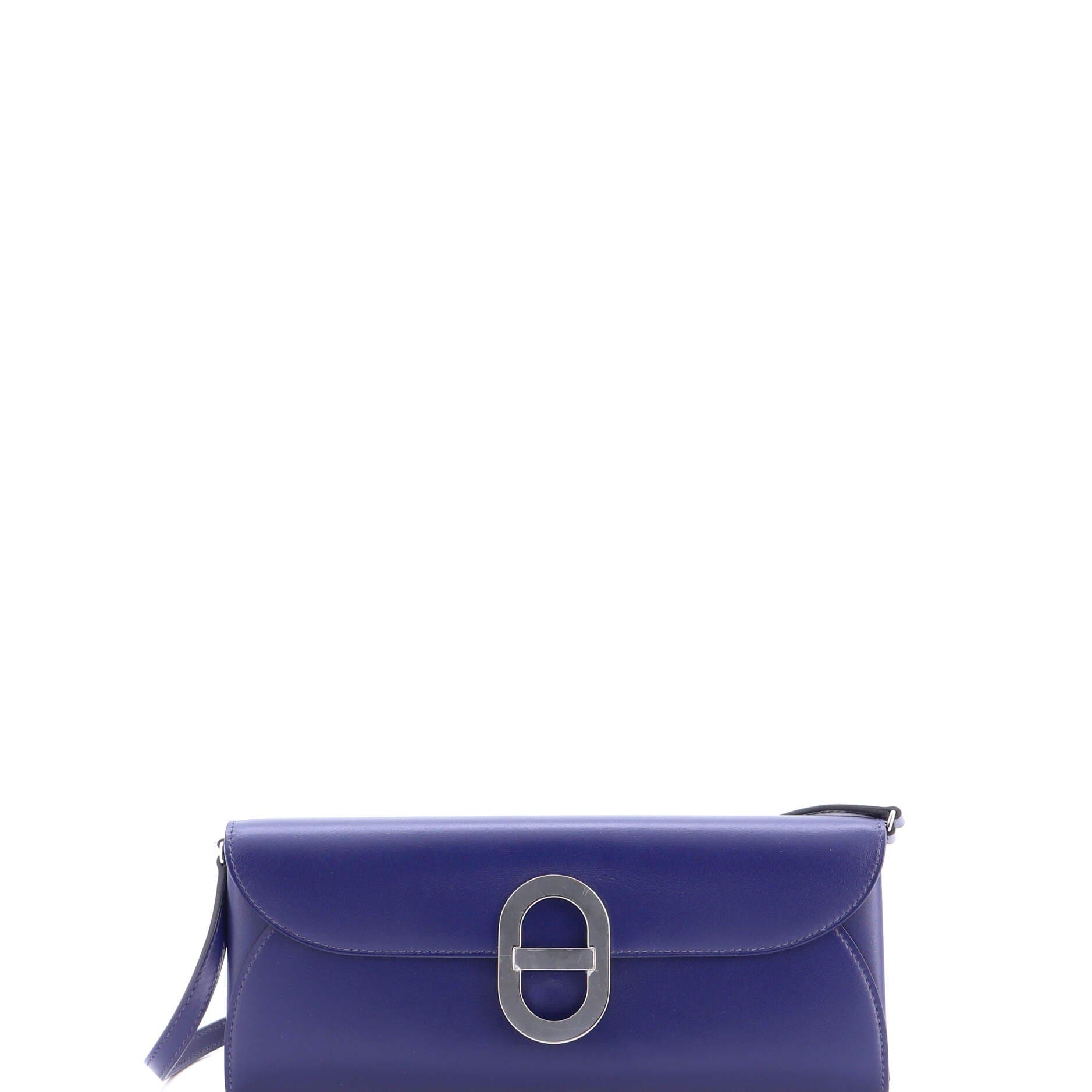 Chaine d'Ancre To Go Wallet Tadelakt, Main, color, Bleu Saphir