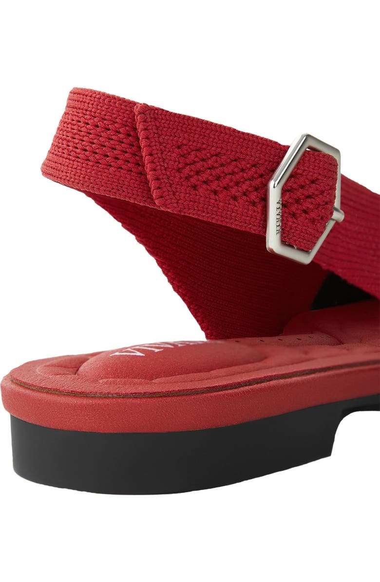 VIVAIA Mini Square-Toe Slingback Sandals, Alternate, color, Ruby Red