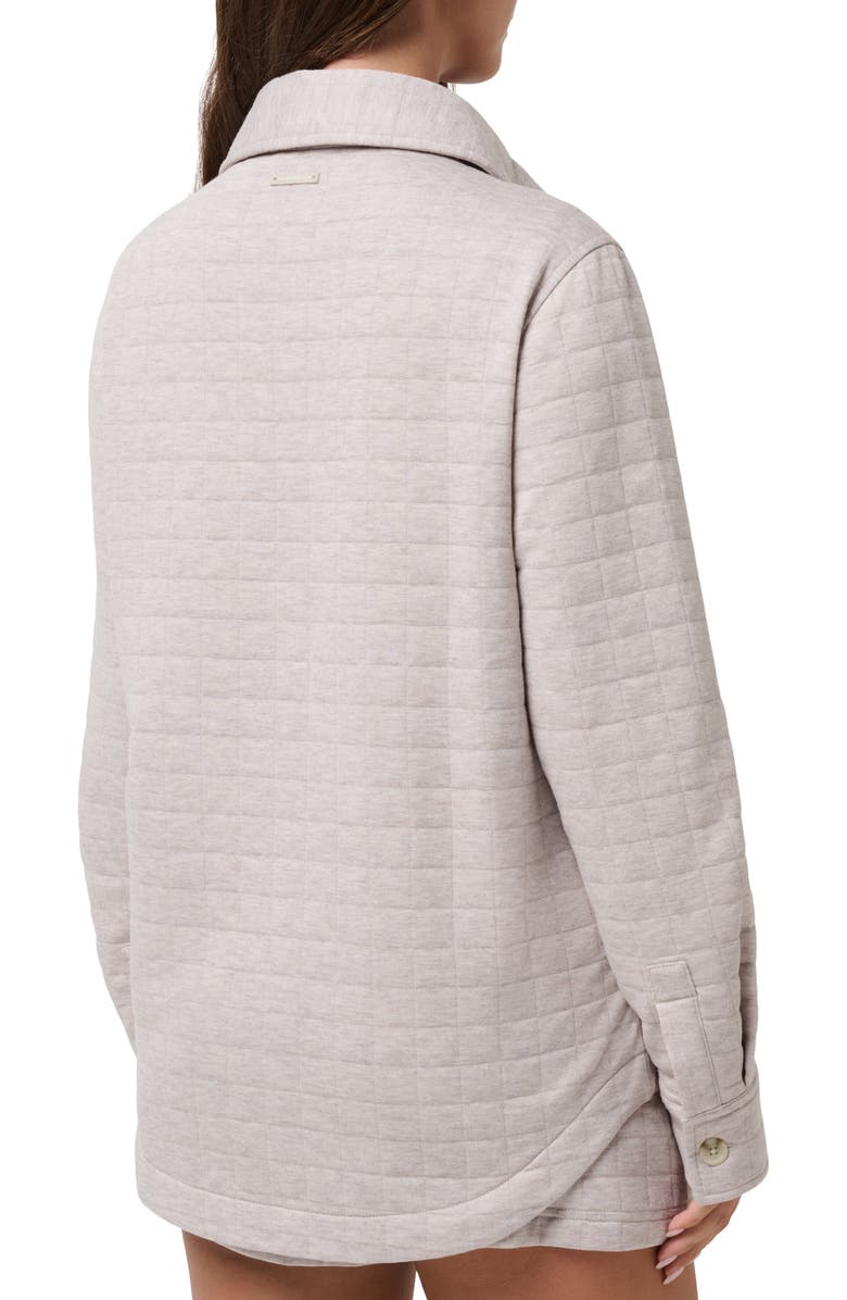 TravisMathew Coastal Quilted Shacket, Alternate, color, Heather Savannah Tan