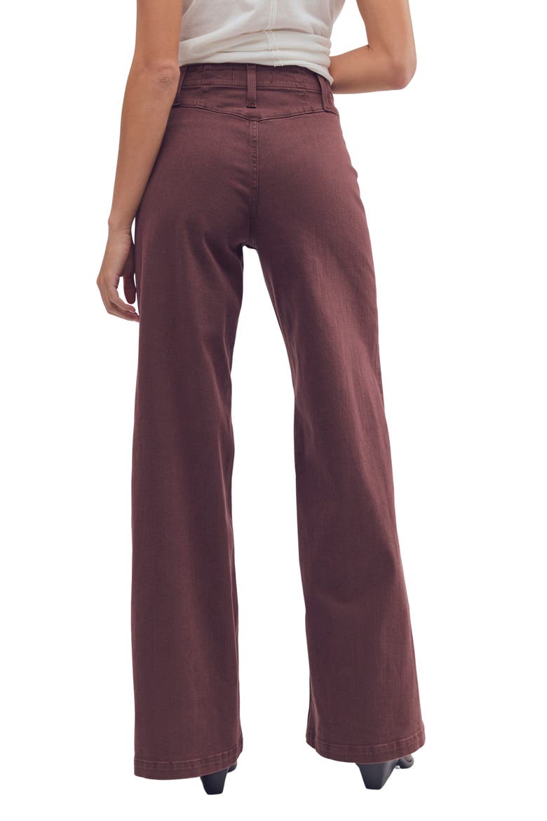 Libre High Waist Wide Leg Corduroy Pants, Alternate, color, SHOPPING BAG