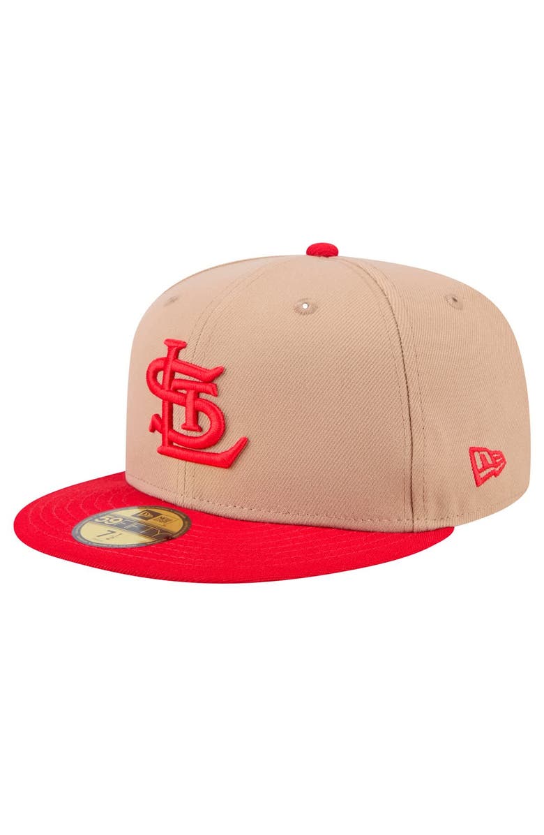 New Era Men's New Era Khaki St. Louis Cardinals 59FIFTY Fitted Hat, Main, color, Khaki
