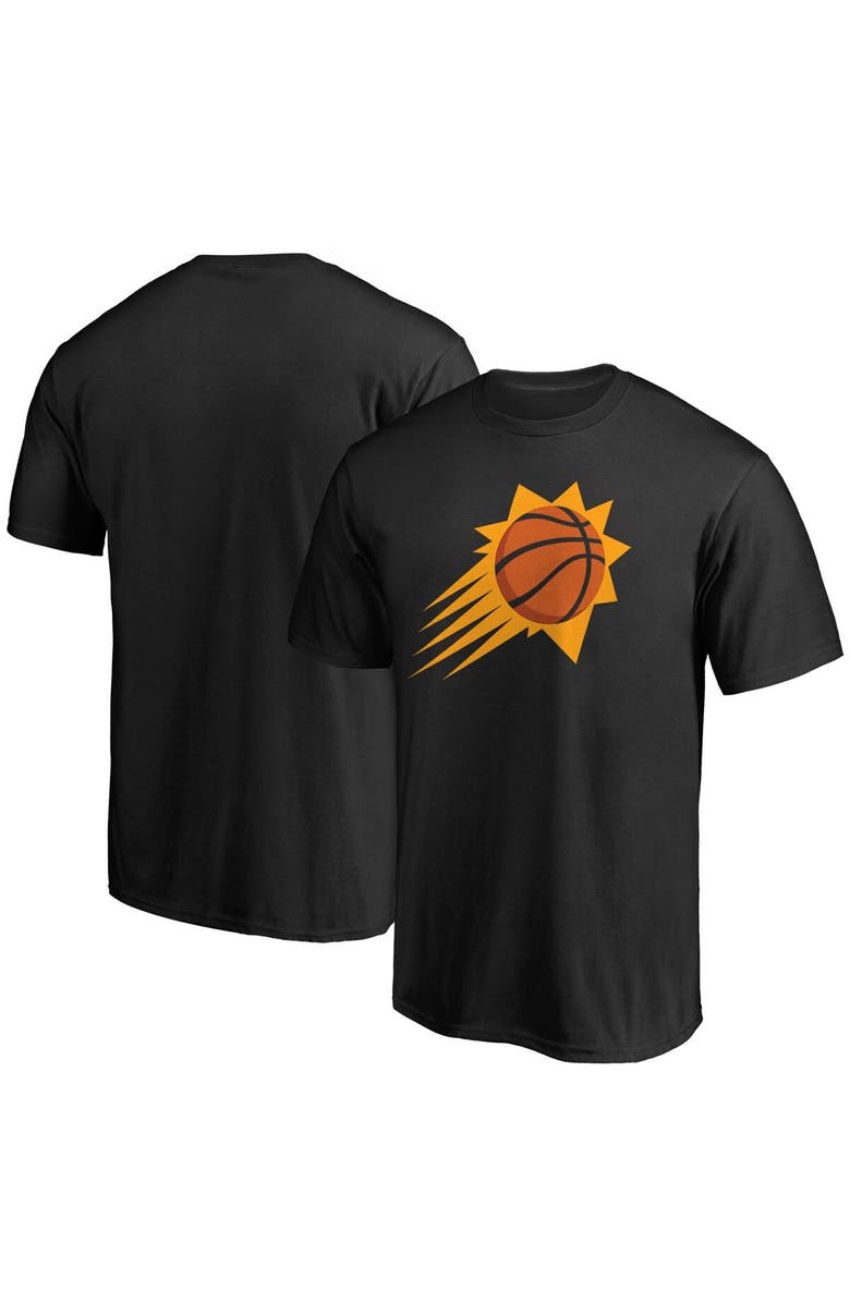 FANATICS Men's Fanatics Branded Black Phoenix Suns Primary Team Logo T-Shirt, Main, color,