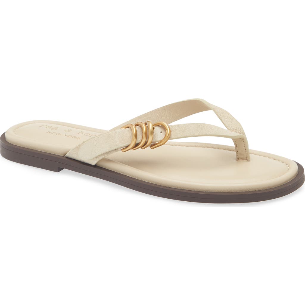 Rag & Bone Gia Flip Flop In Neutral