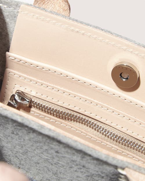 Graf & Lantz Graf Lantz Jaunt Merino Wool Mini Tote In Feather/heather White