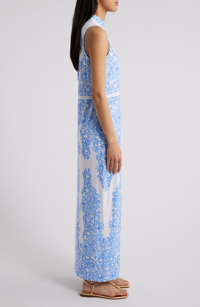Lilly Pulitzer<sup>®</sup> Wellington Sleeveless Mock Neck Maxi Dress, Alternate, color,