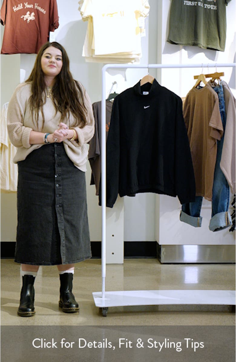 Phoenix Plush Cozy Oversized Mock Neck Sweatshirt, sales video thumbnail