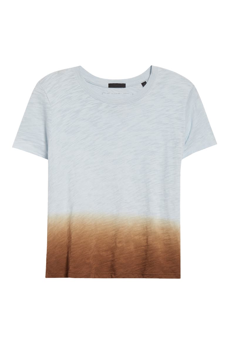 Boxy Dip Dye Slub Jersey T-Shirt, Alternate, color, PASTEL BLUE COMBODNU