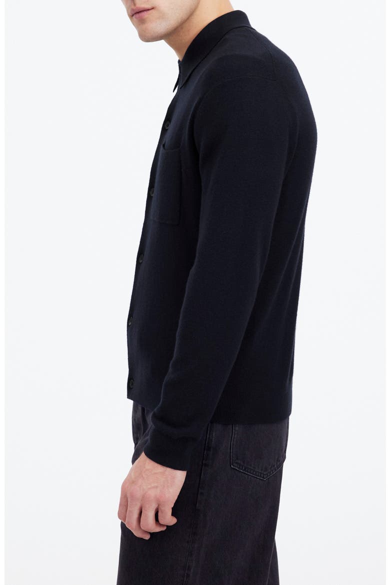 Half Milano Stitch Cardigan, Alternate, color, NAVY