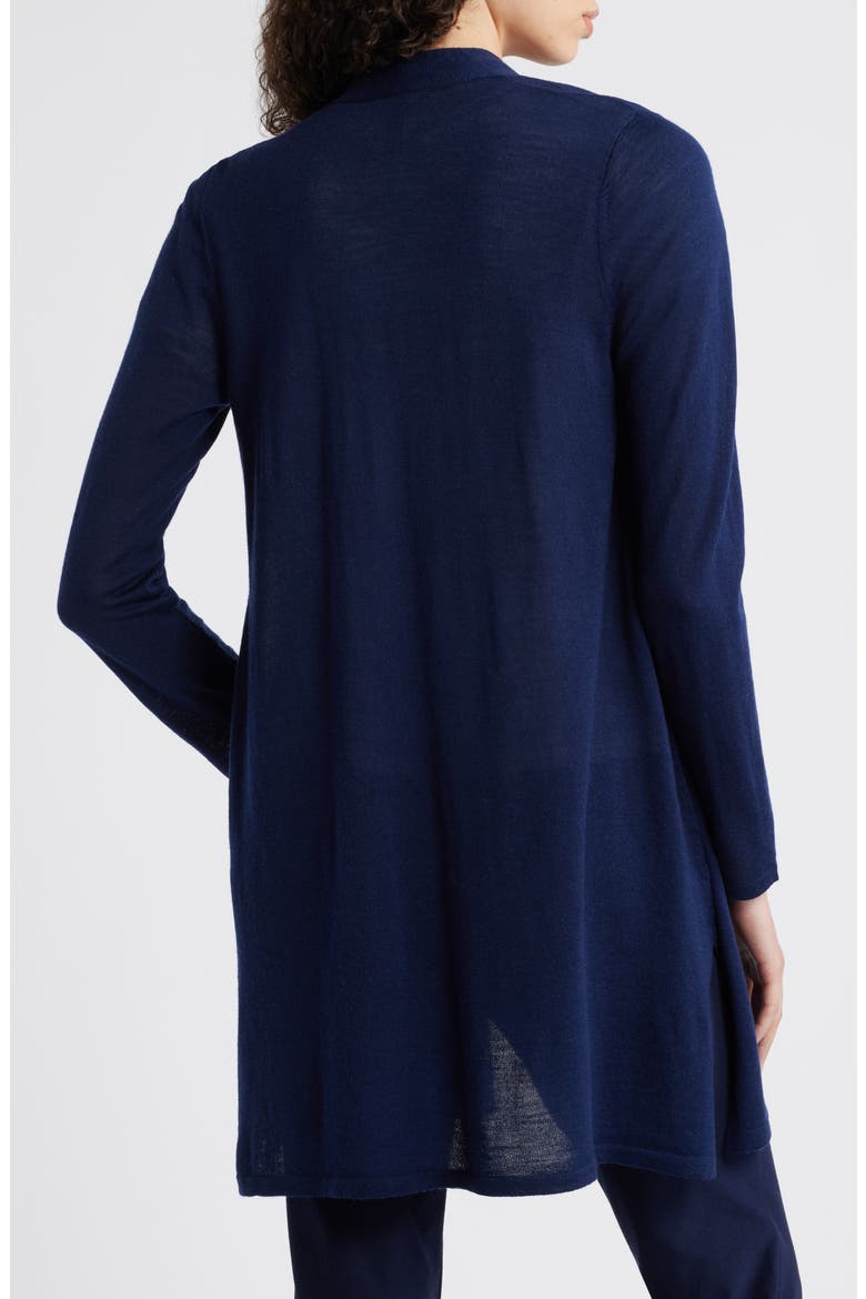 Open Front Merino Wool Cardigan, Alternate, color, MIDNIGHT