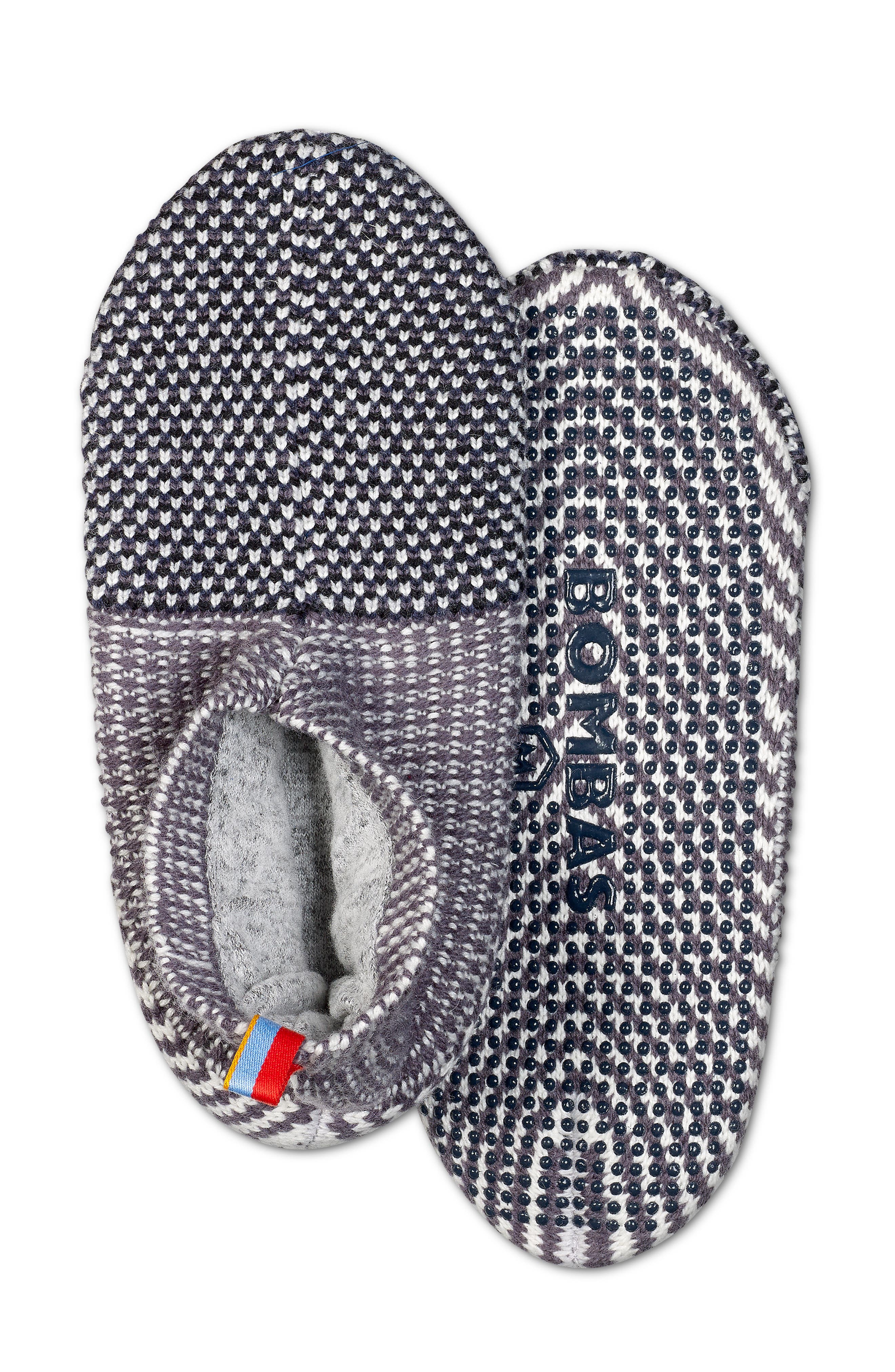 Bombas Jacquard Knit Gripper Slippers, Main, color, 