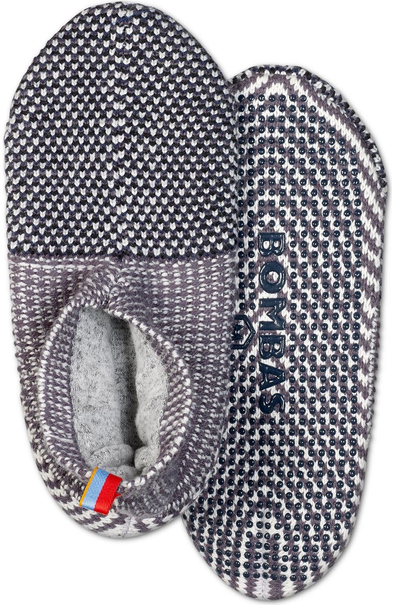 Bombas Jacquard Knit Gripper Slippers, Main, color,